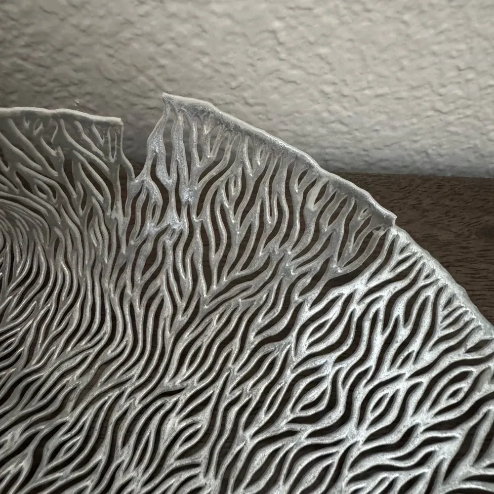 Silver Metallic Placemats Chargers Lot of 4